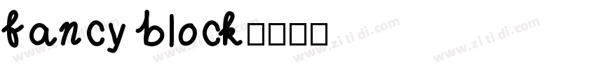 fancy block字体转换